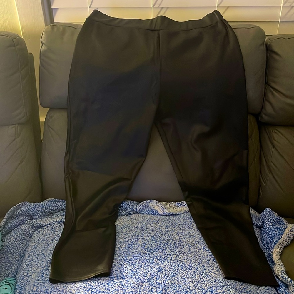Faux leather leggings from PrettyLittleThing
